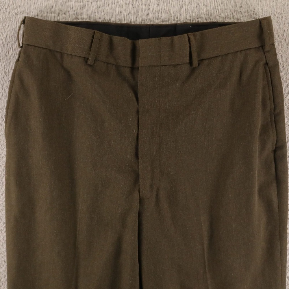 Coates Brothers Clothing Pants Mens 35x31 Green Polyester Wool USMC Marines - Picture 2 of 9